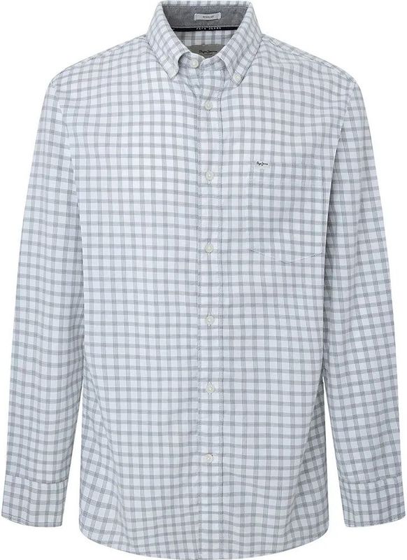 Pepe Jeans - PM308278 - Overhemd - Wit - Casual - Lange Mouwen - Duurzaam