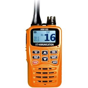 Himunication HM100 Hand Marifoon oranje IPX8 ATIS en kanaal 31 en 37