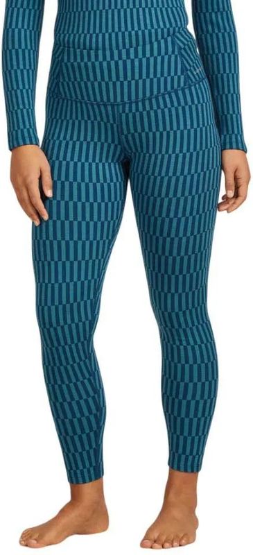 Icebreaker - Merino 260 Vertex High Rise - Basislaagbroek - Snow Grid AOP