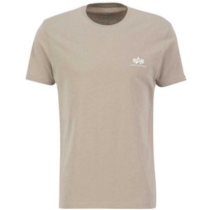 Alpha Industries Basic Small Logo Short Sleeve T-shirt Beige XL Man