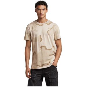 G-star Desert Camo Short Sleeve T-shirt Beige XL Man