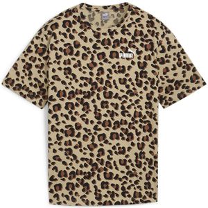 Puma Ess+ Animal Aop Short Sleeve T-shirt Bruin XL Vrouw