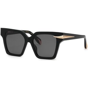 Roberto Cavalli Src002s Sunglasses Zwart Smoke / CAT3 Man