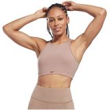Reebok - Yoga Long Line - Sportbeha - Perzik - Hoge Halslijn