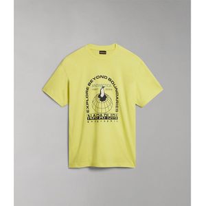 Napapijri S-hill 1 Short Sleeve T-shirt Geel XL Man