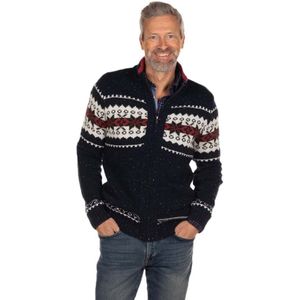 Nza New Zealand Arohaki Full Zip Sweater Bruin L Man