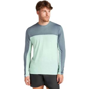 Icebreaker - Merino 125 Cool Lite Sphere - T-shirt Met Lange Mouwen - Groen, Blauw