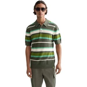 Scotch & Soda Striped Regular Fit Korte Mouw Poloshirt