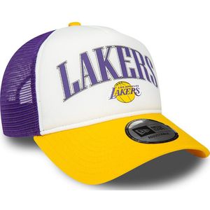 New Era Nba Retro Los Angeles Lakers Trucker Cap Wit,Paars  Man