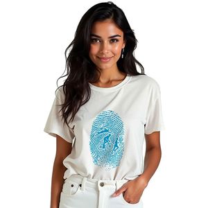Kruskis Triathlon Fingerprint T-shirt Met Korte Mouwen