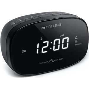 Muse M-155 Cr - Wekkerradio - Wit - LED Weergave