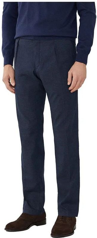 Hackett - HM212541 - Chino Broek - Marineblauw - Casual - Synthetisch