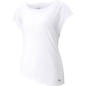 Puma Yoga Studio Foundation Short Sleeve T-shirt Wit XL Vrouw