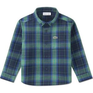 Lacoste Kids Woven Overhemd Met Lange Mouwen