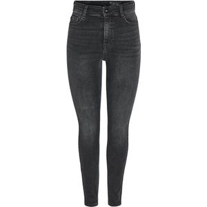 Noisy May Satty Skinny Fit Az346mg High Waist Jeans Grijs 27 / 30 Vrouw