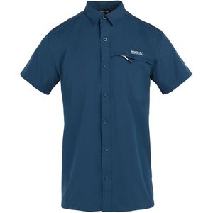 Regatta Travel Pack Away Short Sleeve Shirt Blauw S Man