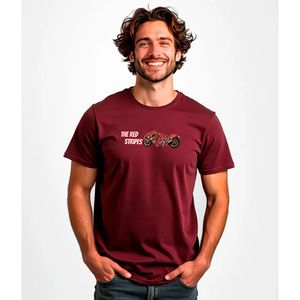 Kruskis Red Stripes T-shirt Met Korte Mouwen