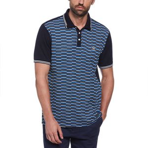 Original Penguin Jacquard Front Int Korte Mouw Poloshirt