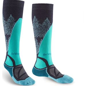 Bridgedale - Midweight Lange Sokken - Skisok - Zwart - Merinowol/Nylon/Polypropyleen/Elastaan