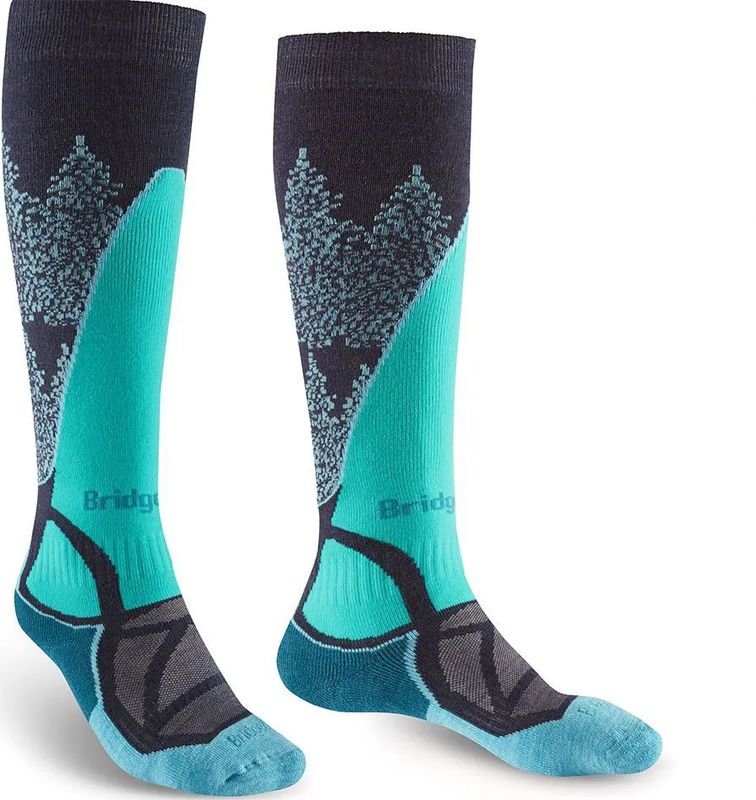 Bridgedale - Midweight Lange Sokken - Skisok - Zwart - Merinowol/Nylon/Polypropyleen/Elastaan