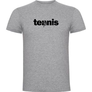 Kruskis Word Tennis Short Sleeve T-shirt Grijs 2XL Man