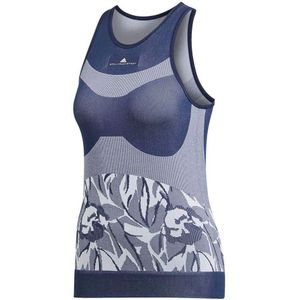 Adidas Stella Mccartney Seamless Sleeveless T-shirt Blauw XS Vrouw