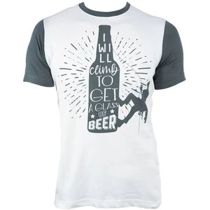 Jeanstrack Climb & Beer T-shirt Met Korte Mouwen