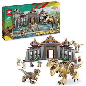 LEGO Jurassic World Jurassic Park Bezoekerscentrum: T. rex & raptor aanval Set - 76961