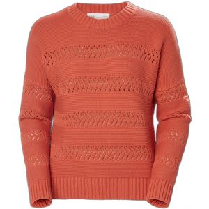 Helly Hansen Pier Pointelle Crew Neck Sweater Oranje XS Vrouw