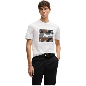BOSS - T-shirt - Katoen - Zwart - Regular Fit