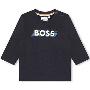 Boss J05a23 Short Sleeve T-shirt Blauw 24 Months
