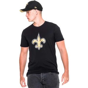 New Era New Orleans Saints Team Logo Short Sleeve T-shirt Zwart S Man