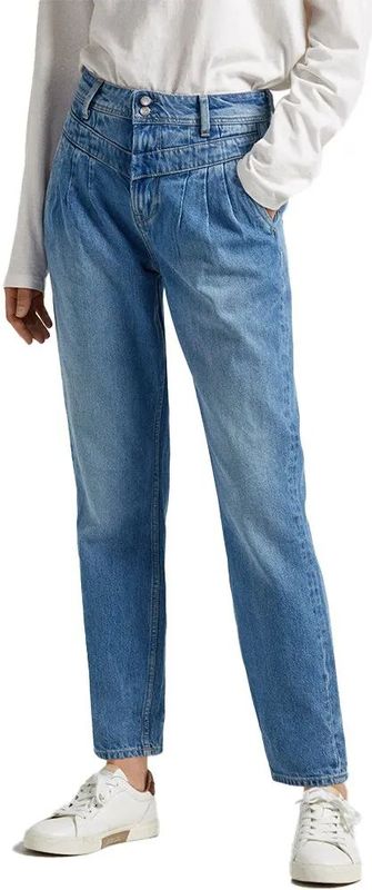 Pepe Jeans - Violet High Pleat - Damesjeans - Lichtblauw - Hoge Taille