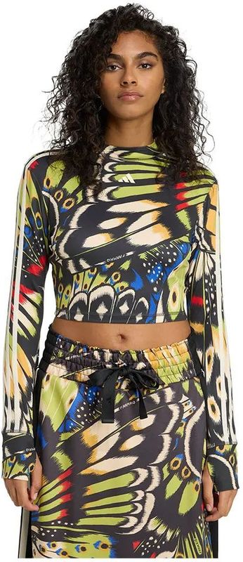 adidas - X Farm Rio - T-shirt Met Lange Mouwen - Nauwsluitend - All-over Print