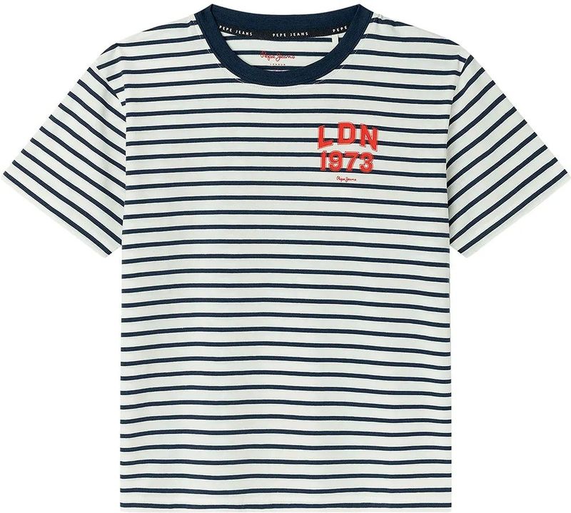 Pepe Jeans - PB503990 - T-shirt - Rood - Katoen - Korte Mouwen - Casual