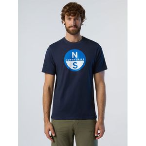 North Sails Basic Short Sleeve T-shirt Blauw M Man