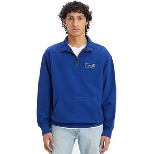 Levi´s ® Relaxed Graphic Pocket Half Zip Sweatshirt Blauw S Man