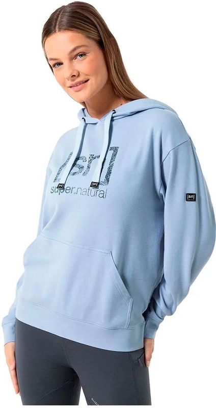 Super.natural - Arabesque Hoodie - Damestrui - Wool Super Brush
