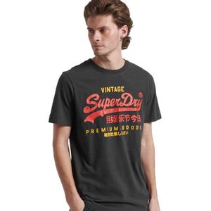 Superdry Classic Vintage Logo Heritage Short Sleeve T-shirt Grijs S Man