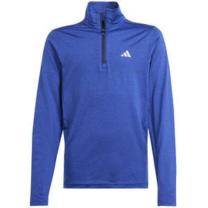 Adidas Heather Half Rits Lange Mouw T-shirt