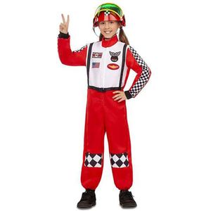 Viving Costumes Race Driver Junior Custom Rood 5-6 Years