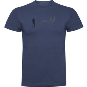 Kruskis Shadow Triathlon Short Sleeve T-shirt Blauw 2XL Man