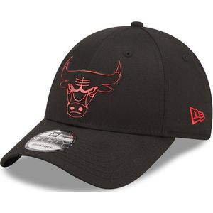 New Era Chicago Bulls Foil Logo 9forty Cap Zwart  Man