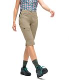 Dames - Wandelbroek - Donkerbeige - Elastisch - Slim Fit