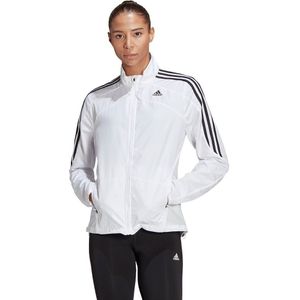 Adidas Marathon 3-stripes Jacket Wit M Vrouw