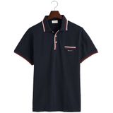 Gant 2-col Tipping Pique Korte Mouw Poloshirt