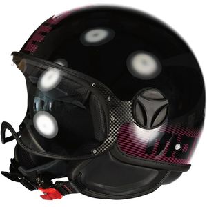 FGTR - Classic - Motorhelm - Zwart - ABS - Anti-kras Visor UV400