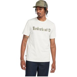 Timberland Kennebec River Camo Linear Logo Short Sleeve T-shirt Wit S Man