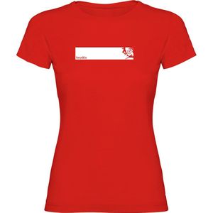 Kruskis Triathlon Frame Short Sleeve T-shirt Rood XL Vrouw
