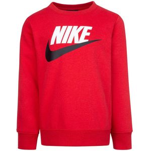 Nike Kids Club Hbr Fleece Crew Sweatshirt Rood 6-7 Years